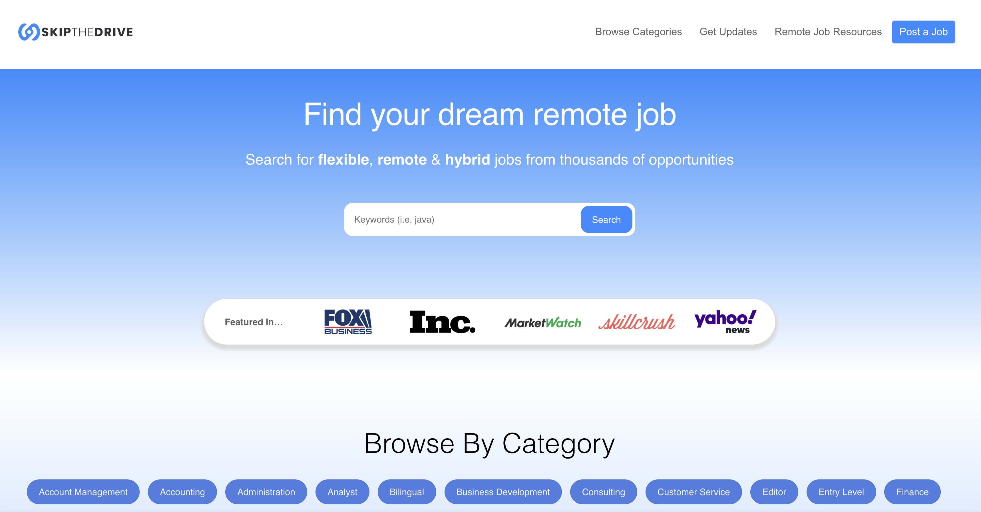 Screenshot of SkipTheDrive
